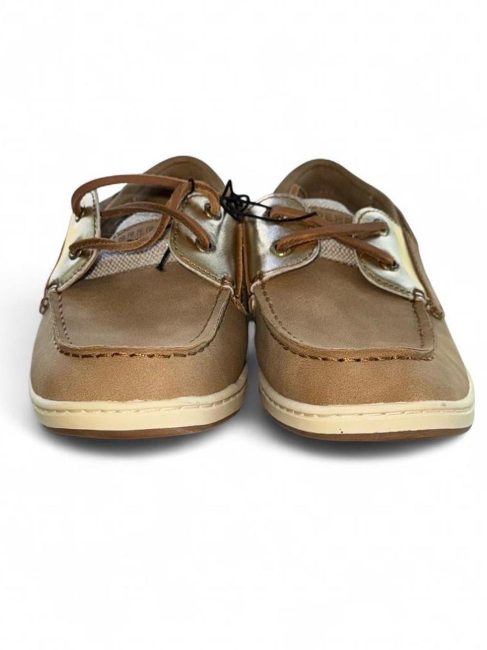 Sperry Top-Sider Whalefish Womens Size 6 Brown Gold Leather Memory Foam Shoes - Picture 5 of 11